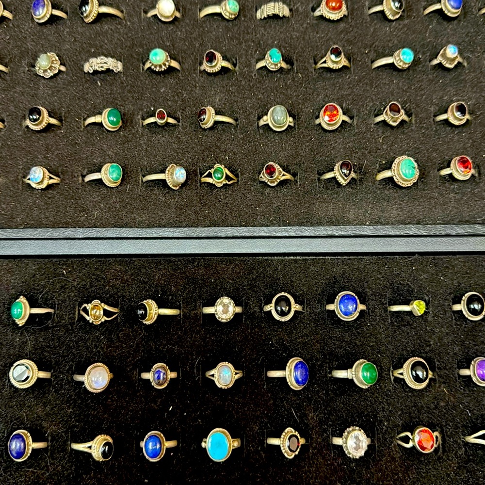 Solid .925 Sterling Silver Rings Assorted (S) Liv… - image 1